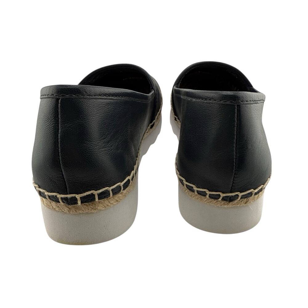 Coach Women Rye Nappa Leather Espadrille Flat Shoes Midnight Navy Sz 5.5 NEW‎ - Picture 7 of 11